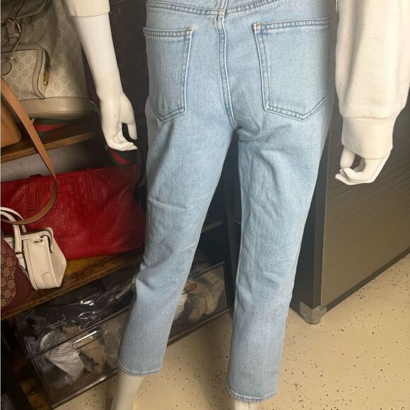 PacSun Light Wash Denim Slim Mom Jeans 25 Cropped - Picture 3 of 6
